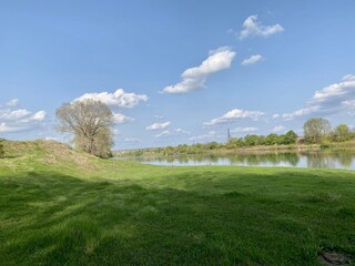 Dnister River Criuleni Cosnita view from Slobozia Dusca right bank