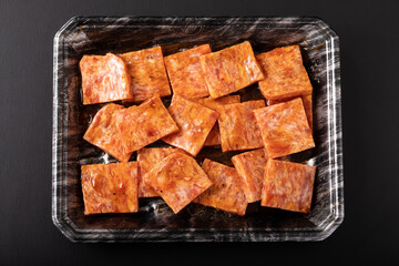 牛肉加工品　牛バラカルビ焼き肉用　(成型肉)