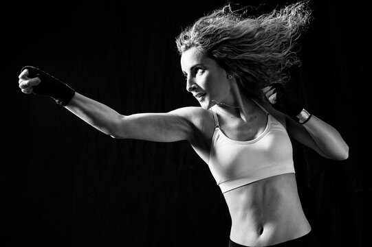 Woman boxing