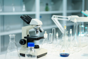 laboratory image with chemical experimental equipment