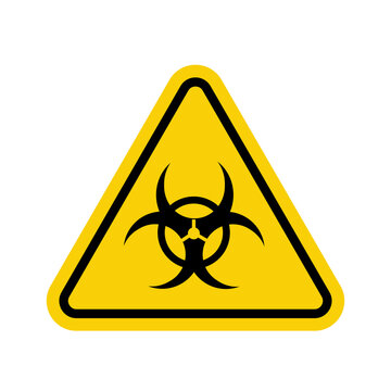 Biohazard sign. Biohazard warning. Toxin, microorganism or virus. Health hazard.