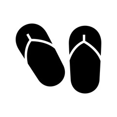 flip flops icon or logo isolated sign symbol vector illustration - high quality black style vector icons
