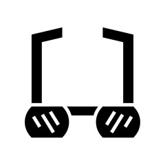 glasses icon or logo isolated sign symbol vector illustration - high quality black style vector icons
