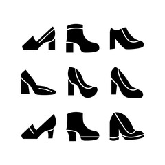 heels icon or logo isolated sign symbol vector illustration - high quality black style vector icons
