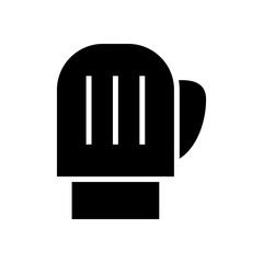 mitten icon or logo isolated sign symbol vector illustration - high quality black style vector icons
