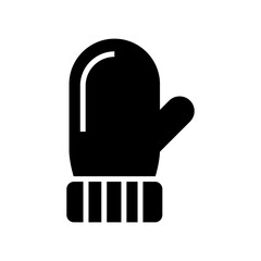 mitten icon or logo isolated sign symbol vector illustration - high quality black style vector icons
