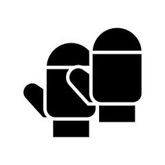 mitten icon or logo isolated sign symbol vector illustration - high quality black style vector icons
