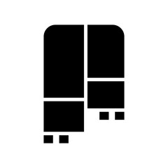 scarf icon or logo isolated sign symbol vector illustration - high quality black style vector icons
