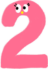 decoration material : February and number 2