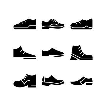 shoe icon or logo isolated sign symbol vector illustration - high quality black style vector icons
