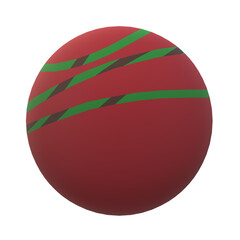 Red ball with stripes