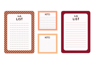 set of vector planner templates