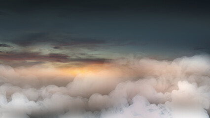 Fototapeta premium Cloudscapes with sunlight