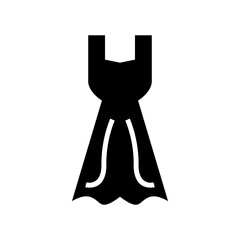 wedding dress icon or logo isolated sign symbol vector illustration - high quality black style vector icons
