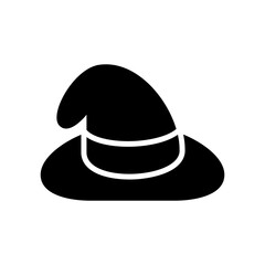 wizard hat icon or logo isolated sign symbol vector illustration - high quality black style vector icons
