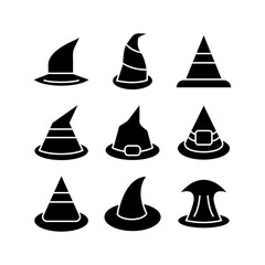 wizard hat icon or logo isolated sign symbol vector illustration - high quality black style vector icons
