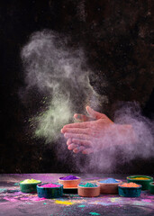 Gulal colors for Indian Holi festival