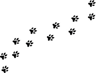 Cat Paw Footprint Cutfile, cricut ,silhouette, SVG, EPS, JPEG, PNG, Vector, Digital File, Zip Folder