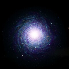 3D illustration of a space Galaxy.
