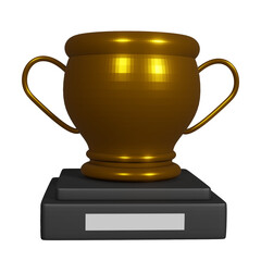 3D trophy icon model is good for websites, animation videos, story books, competitions and others