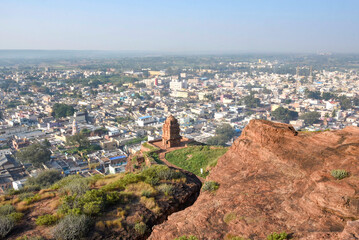Lower Shivalaya temple in Badami built during the reign of the Chalukya dynasty.