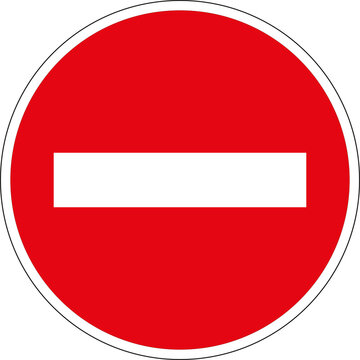 Panneau routier: Sens interdit	