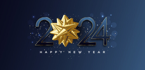 Happy New Year 2024 Greeting Card