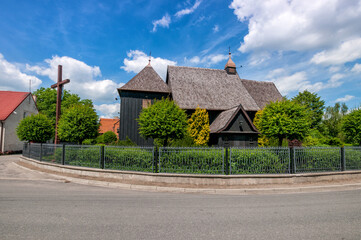 Wooden Church of St. Bartholomew the Apostle. Kuchary, Greater Poland Voivodeship, Poland