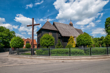 Wooden Church of St. Bartholomew the Apostle. Kuchary, Greater Poland Voivodeship, Poland