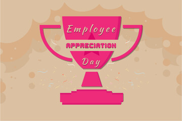 Happy Employee Appreciation Day, Employee of the month, vector design