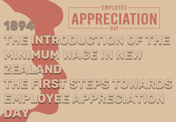 Happy Employee Appreciation Day, Employee of the month, vector design