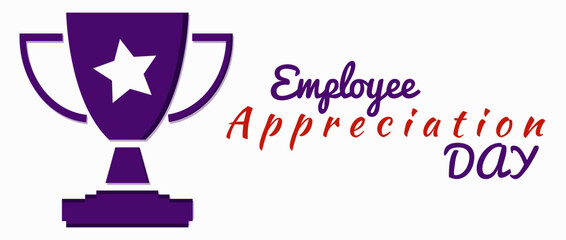 Happy Employee Appreciation Day, Employee of the month, vector design