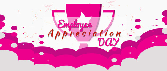 Happy Employee Appreciation Day, Employee of the month, vector design