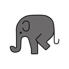 an elephant seen dancing at an event