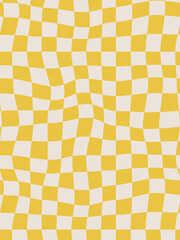 Groovy background. Cute template for design.  Retro print with hippie elements. Vector poster for cards, posters, t-shirts, etc. 