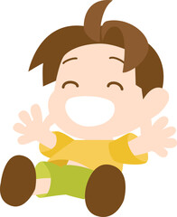 ジャンプする男の子01