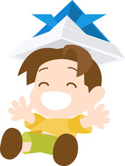 ジャンプする男の子01+