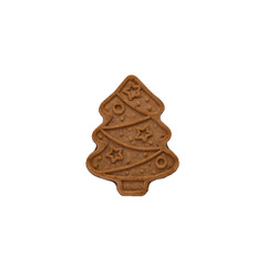 Christmas tree cookie. PNG format. 