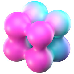 holographic abstract 3d shape