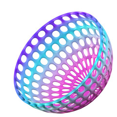 holographic abstract 3d shape