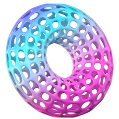 holographic abstract 3d shape