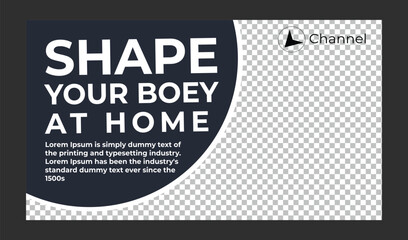 Youtube thumbnail for live workshop promotion template