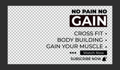 Youtube thumbnail for live workshop promotion template