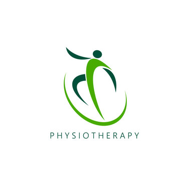 Physiotherapy, back paint therapy and massage icon
