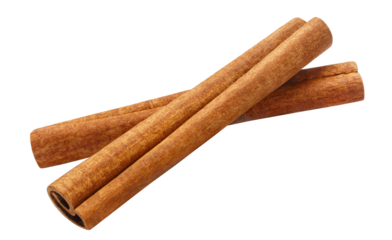Delicious cinnamon sticks cut out