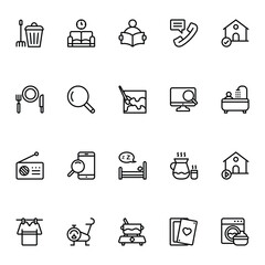 Outline icon for Stay at Home