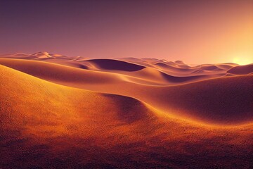 Fototapeta na wymiar Dune Evening Primose flower growing in desert landscape. Generative AI