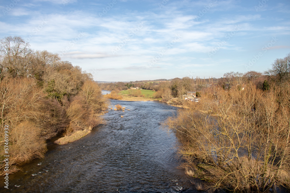 Poster wye valley scenery.