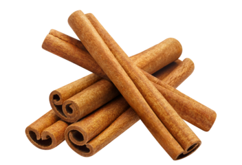 Delicious cinnamon sticks cut out