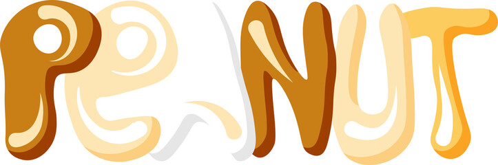 peanut. inscription peanut decorative. peanut quote